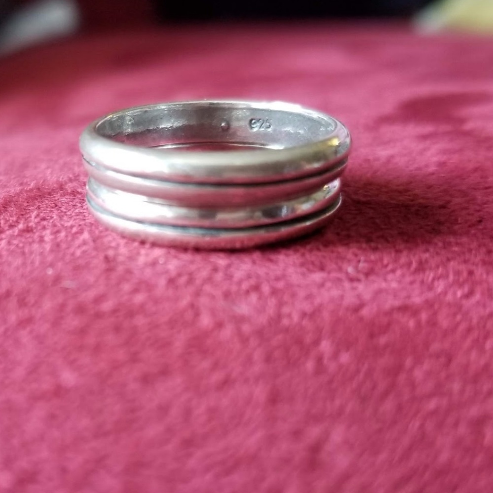 Two Silver Stackable Rings - image 5
